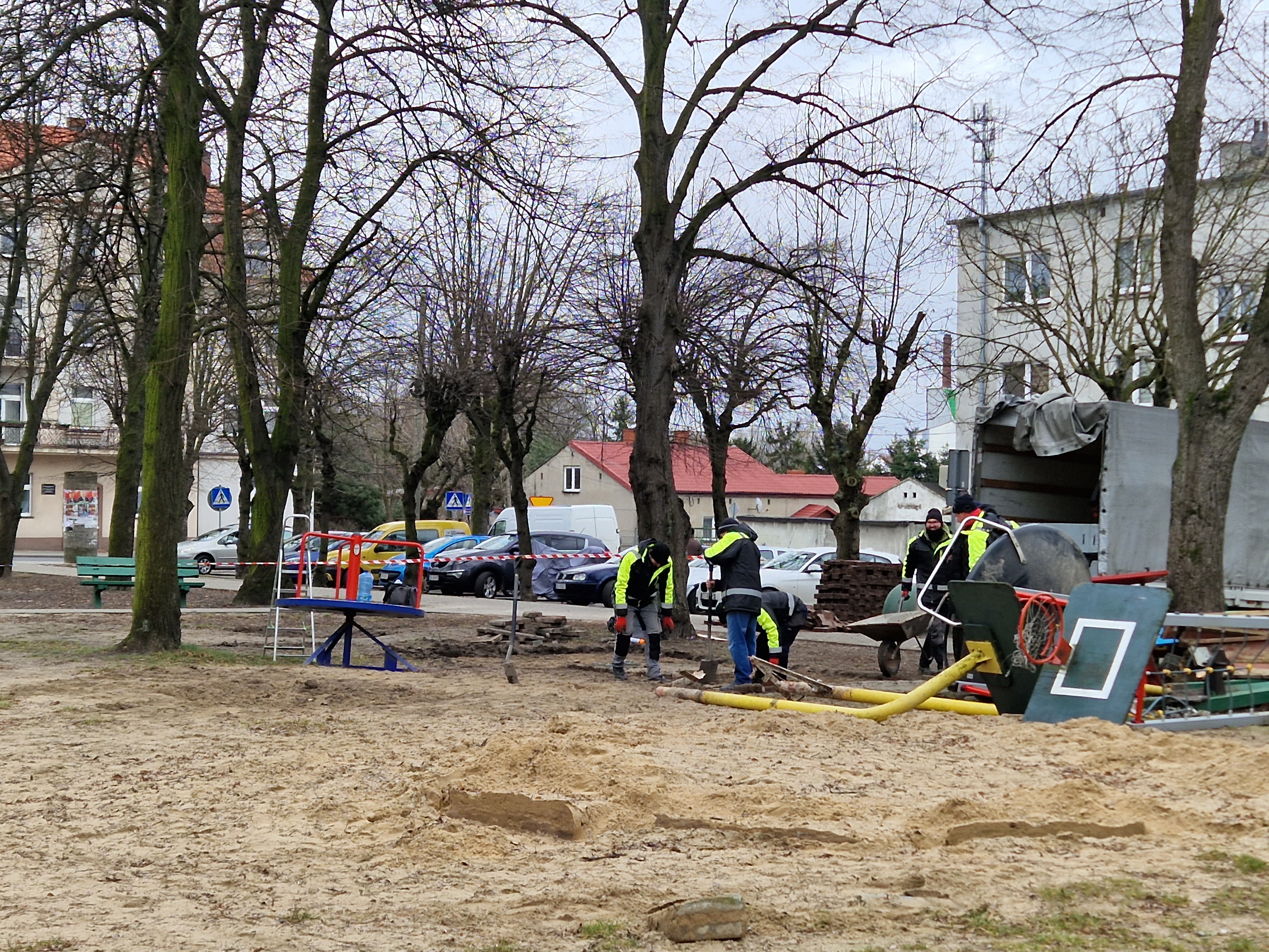 Prace modernizacyjne w Parku Niepodległości