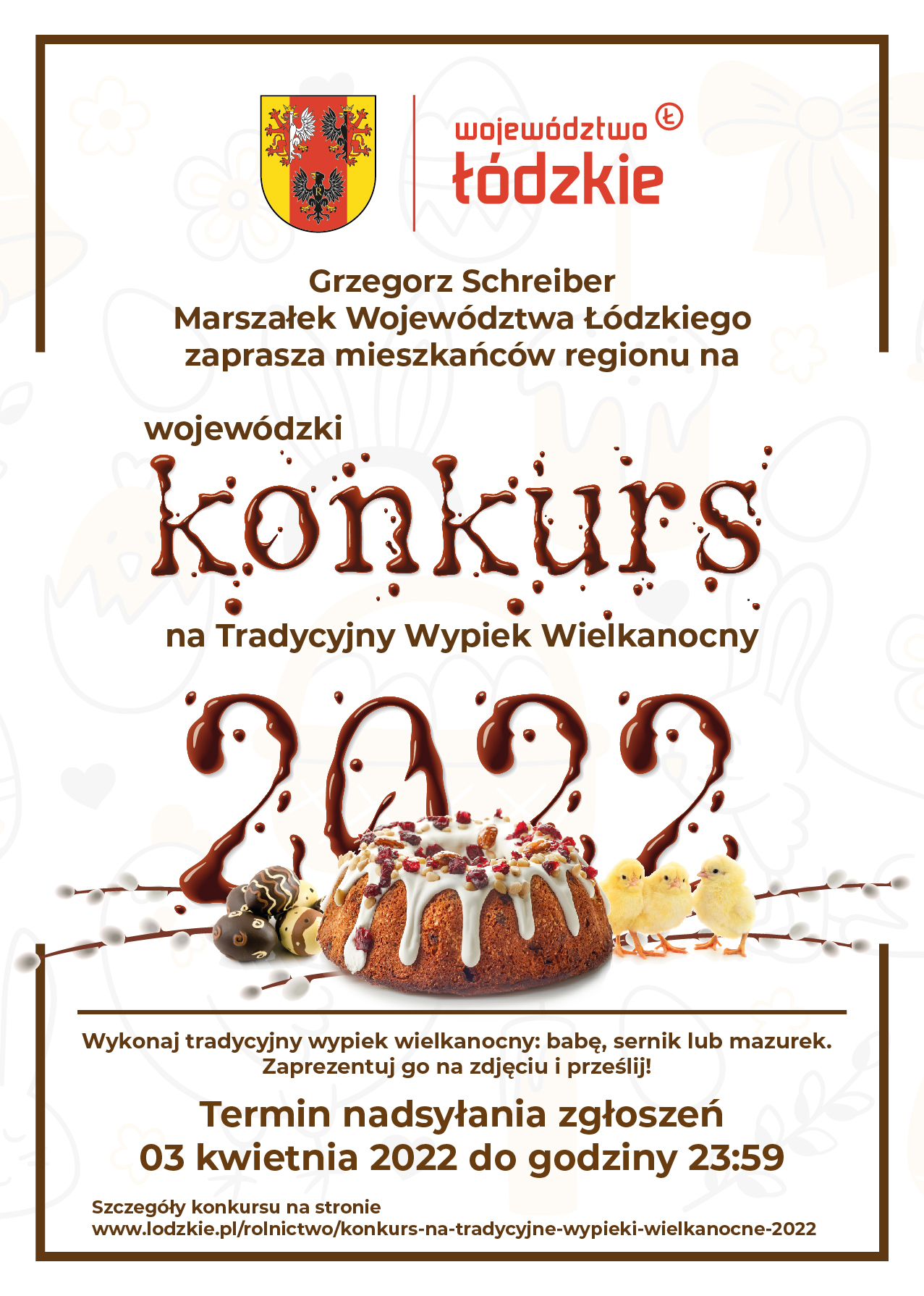 Plakat - Konkurs Wojewódzki pn. Tradycyjny Wypiek Wielkanocny