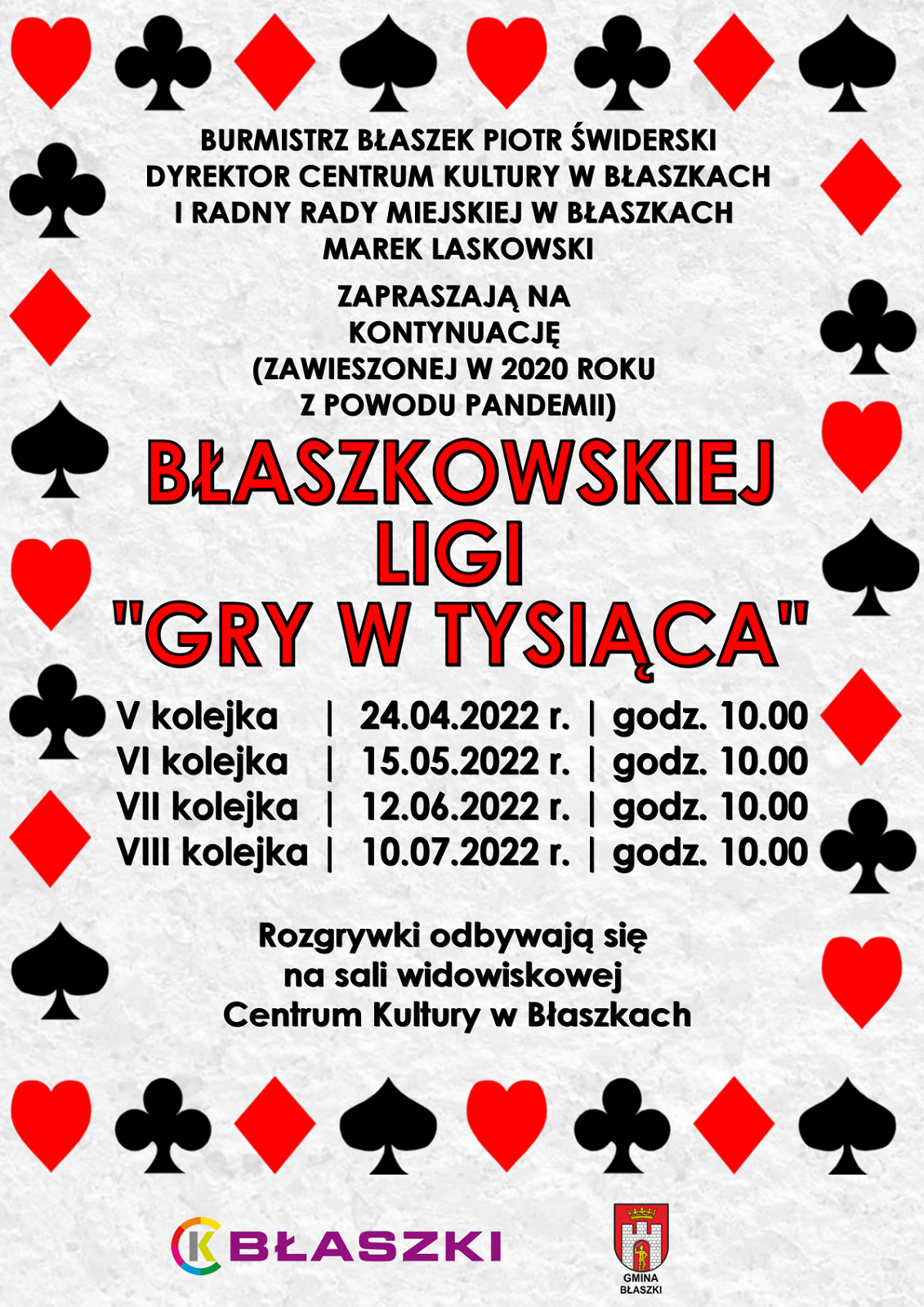 Plakat - Błaszkowska Liga 
