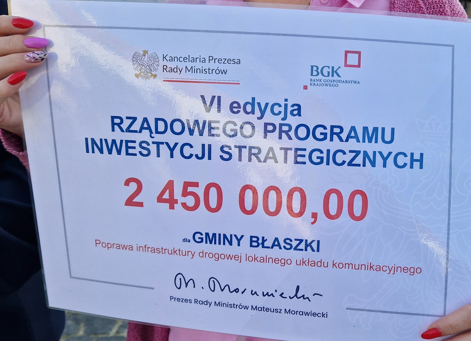 Promesa dla gminy Błaszki